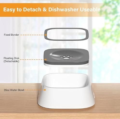 Pet Bowl Floating Anti-Overflow