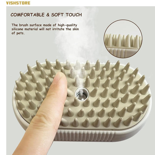 Steam Brush for Dogs and Cats