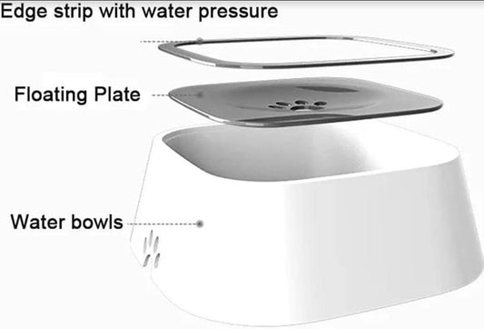 Pet Bowl Floating Anti-Overflow